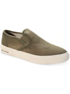 Мужские слипоны SUN STONE Green Goring Lyle на платформе с круглым носком, 8,5 М