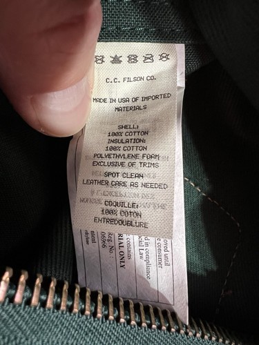 Pre-owned Filson Small Rugged Twill Duffle Bag 20192729 Made In Usa Hemlock Green Tan Rare