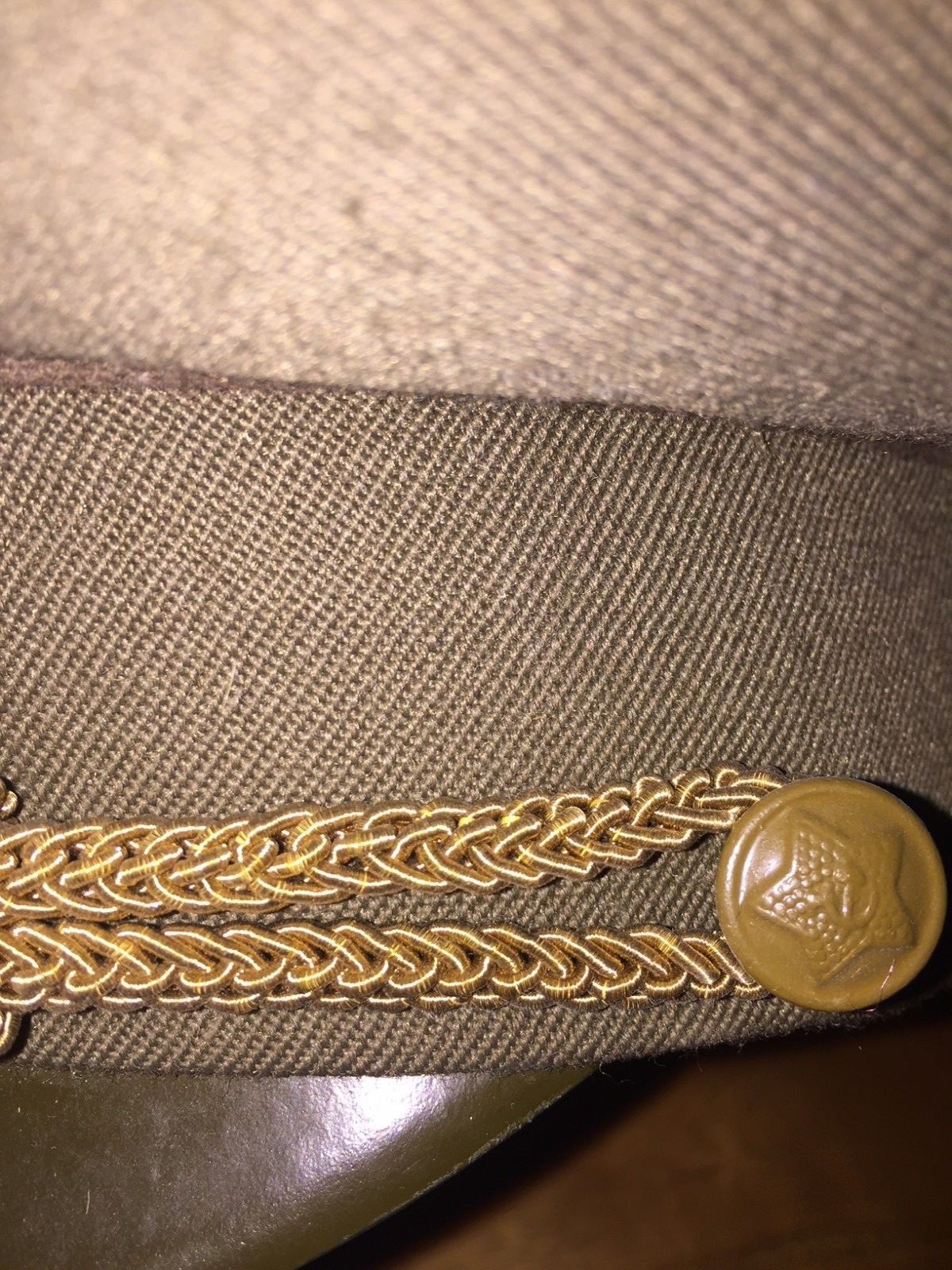RUSSIAN Military Hat, ARMY Officer's PEAKED Hat, AUTHENTIC!