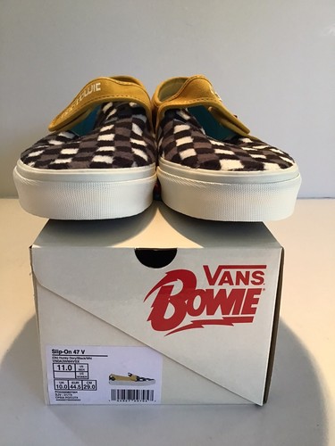 Pre-owned Vans Slip-on Hunky Dory Bowie Size 11 Ds In Multicolor