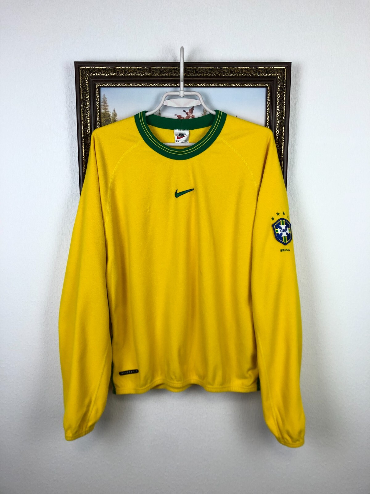 【激レア】 NIKE BRASIL NYLON PULLOVER PISTE Super Rare Nike Windrunner Brazil Jacket Glanz Silky Shiny