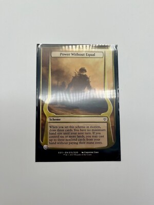 Power Without Equal - Oversized Scheme - Archenemy Nicol Bolas - LP- English MTG