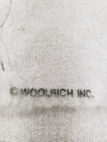 Vintage Woolrich Flannel Fabric Remnant  Fly Fishing Rod and Reel 39