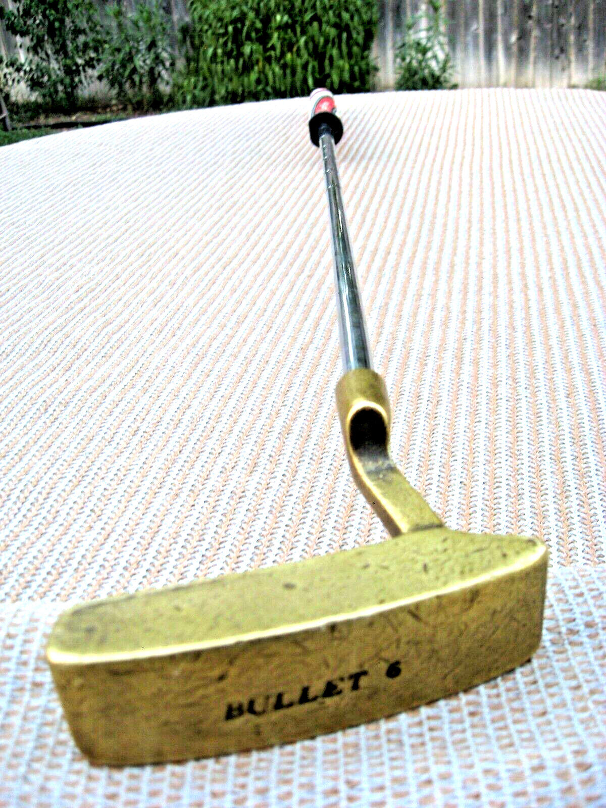 Bullet 6 Brass Blade Putter Steel Shaft w/ Super Stroke Grip