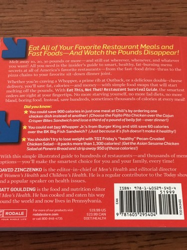 Lot Of 5 ( Eat This Not That) No Diet Weight Loss Solution Books; Brand NEW