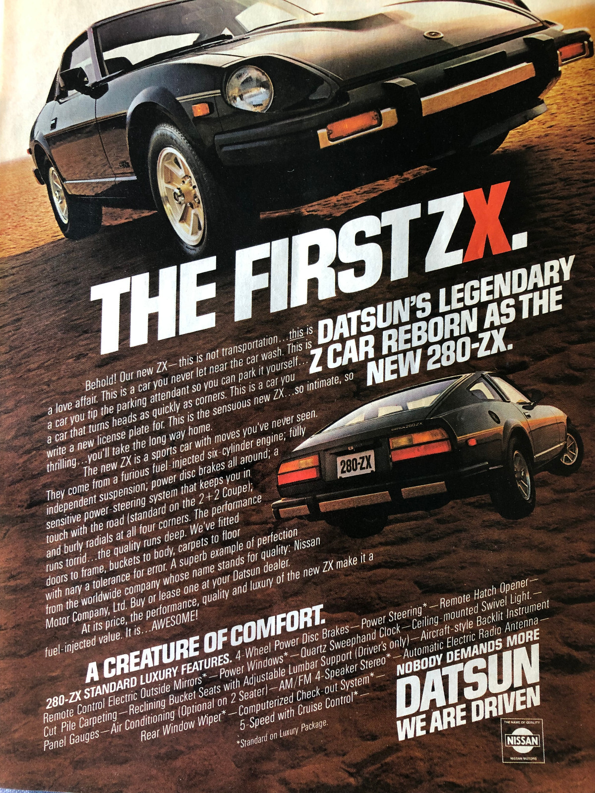 Vintage 1979 Datsun 280ZX original color ad IP053 | eBay Vintage 1979 Datsun 280ZX original color ad IP053 | eBay