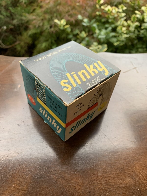 vintage slinky in box