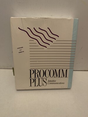 Vintage Procomm Plus Intuitive Communication Software 5.25  Diskette New Sealed