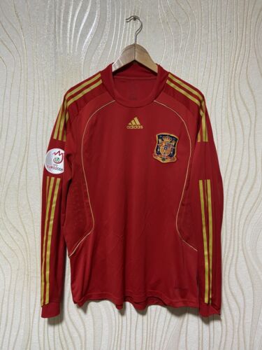 SPAIN 2008 2009 HOME SHIRT JERSEY LONG SLEEVE PLAYER ISSUE SPAIN 2008 2009 HOME SHIRT JERSEY LONG SLEEVE PLAYER ISSUE