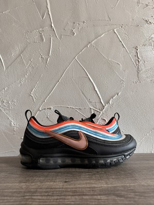 Nike Air Max 97 Neon Seoul Blue/Orange Men s Size 6.5 CI1503-001 Missing Lid