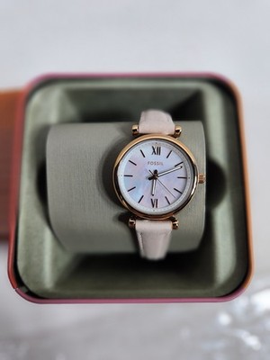 NEW ~ Fossil Women's Carlie Mini White MOP Dial Watch - ES4699~ Free shipping