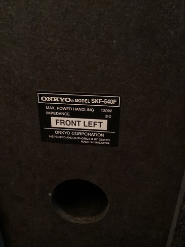 Onkyo SKF-540F Left And Right Speakers