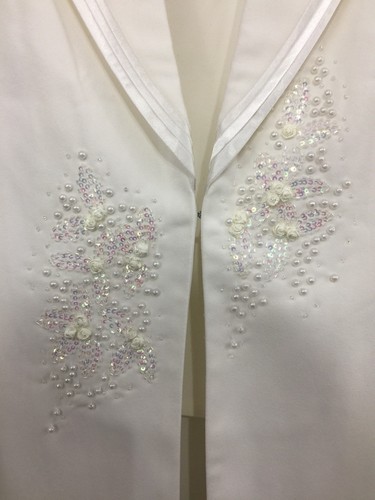 Women Church Suit Plus White Wedding Formal Evening Anthony Sicari Sz 24W