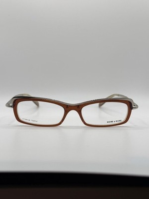 More & More 52011-740 48-17-135 Braun Rechteckig Brille Gestell