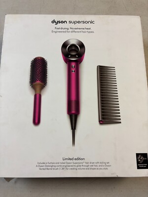 Dyson 33315001 Supersonic Hair Dryer Limited Edition Gift Set - Fuchsia/Nickel