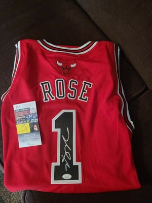 signed derrick rose jersey