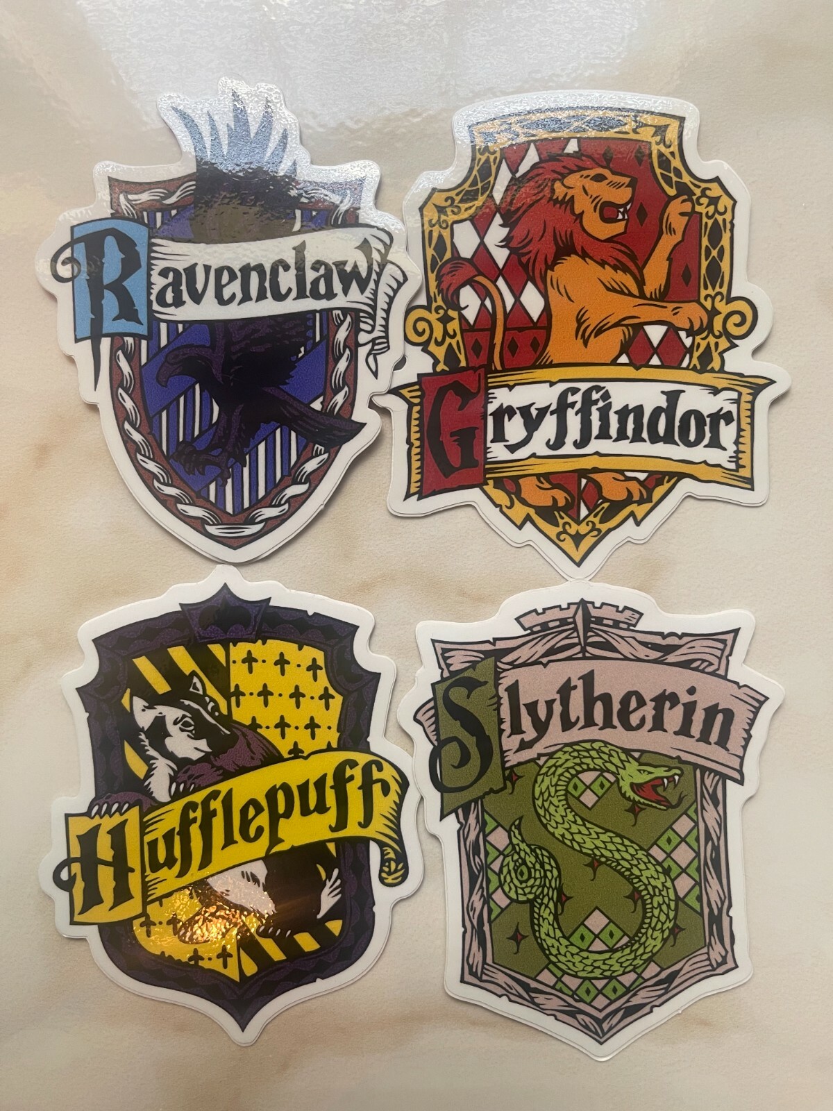 HARRY POTTER HOGWARTS HOUSE CREST VINYL STICKERS DECALS | eBay for Free Printable Hogwarts House Crests