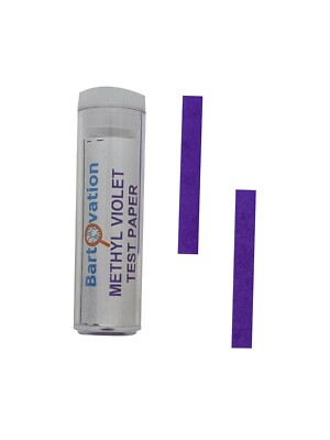 Methyl Violet Test Paper | No Color Chart, Qualitative Test [Vial of 100 Strips]