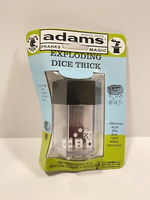 Vintage Adams Magic Trick Prank Joke New in Package - Exploding Dice Trick