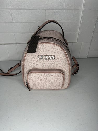 Pink Guess Backpack Purse for Women With Straps NEW