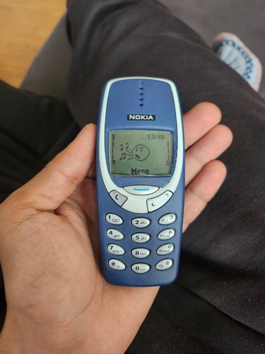 ⭐EXCELLENT⭐MINT NOKIA 3310 BLUE (UNLOCKED) MOBILE PHONE
