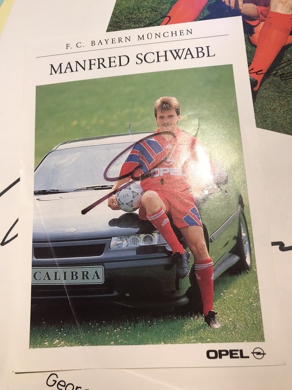 Manfred Schwabl (Brd) - Bayern MÃ¼Nchen - 91/92 - Original Signiert -