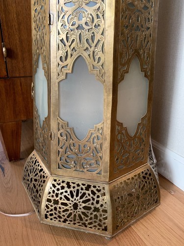 Set Of Two Moroccan Extra Large Electrical Lanterns