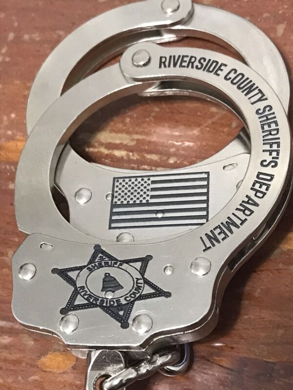 Riverside County Sheriff’s Department Engraved Handcuffs Add Name/badge# Free