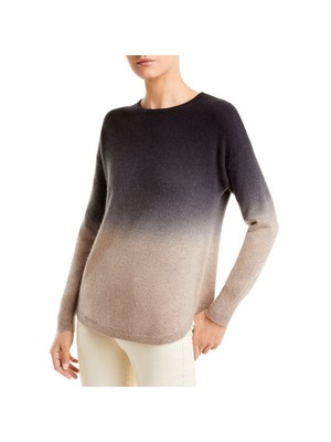 

C.CASHMERE Женский бежевый кашемировый свитер с круглым вырезом и длинными рукавами для работы