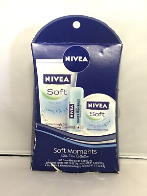 NIVEA Lip Care Soft Moments Skin Care Collection Gift Set, 3 pc.*Please Read