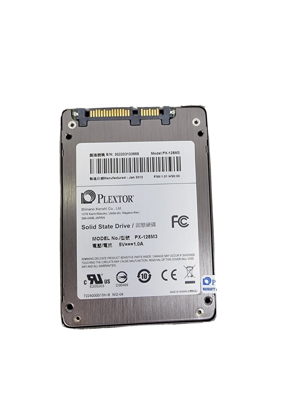 Plextor M3 Series SSD, 2.5 Plextor M3 Series SSD, 2.5