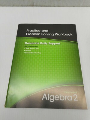 Prentice Hall Algebra 2 Practice And Problem Solving Workbook Paperback New