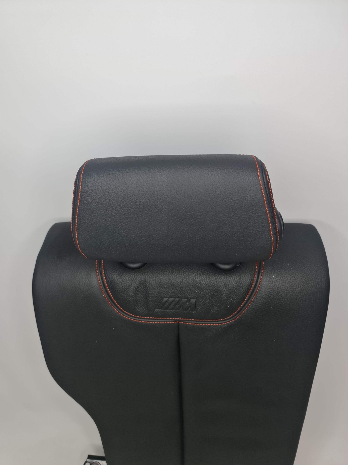 0 Seat BMW F87 M2 Rear Right O/S Backrest Cover Cloth Leather Black Orange image 3