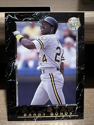 1992 Fleer Ultra Baseball Barry Bonds All-Star Pittsburgh Pirates Insert Card 16