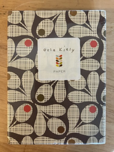 Designer ORLA KIELY 12 Note Cards & Envelopes, Stem Leaf