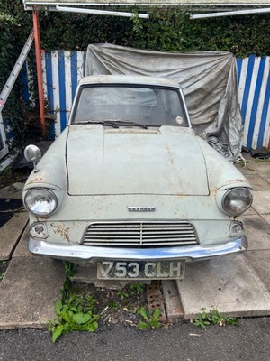 FORD ANGLIA, TWO CARS FOR SALE, PRICE IS FOR BOTH AND ALL THE SPARES.