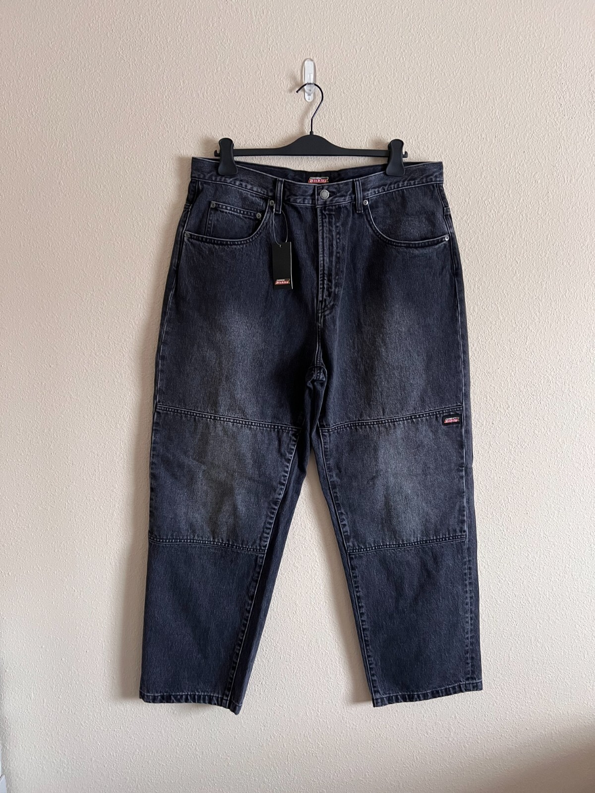 CLANE×Dickies (XS) Dickies Men's Carpenter Pants, Regular Fit, Denim Canvas, 7