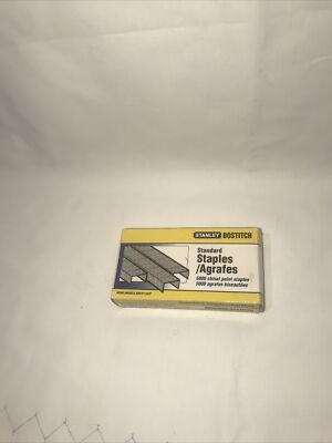 Stanley Bostitch SBS19 Standard Staples 5000/box 1/4CP Chisel Point USA 