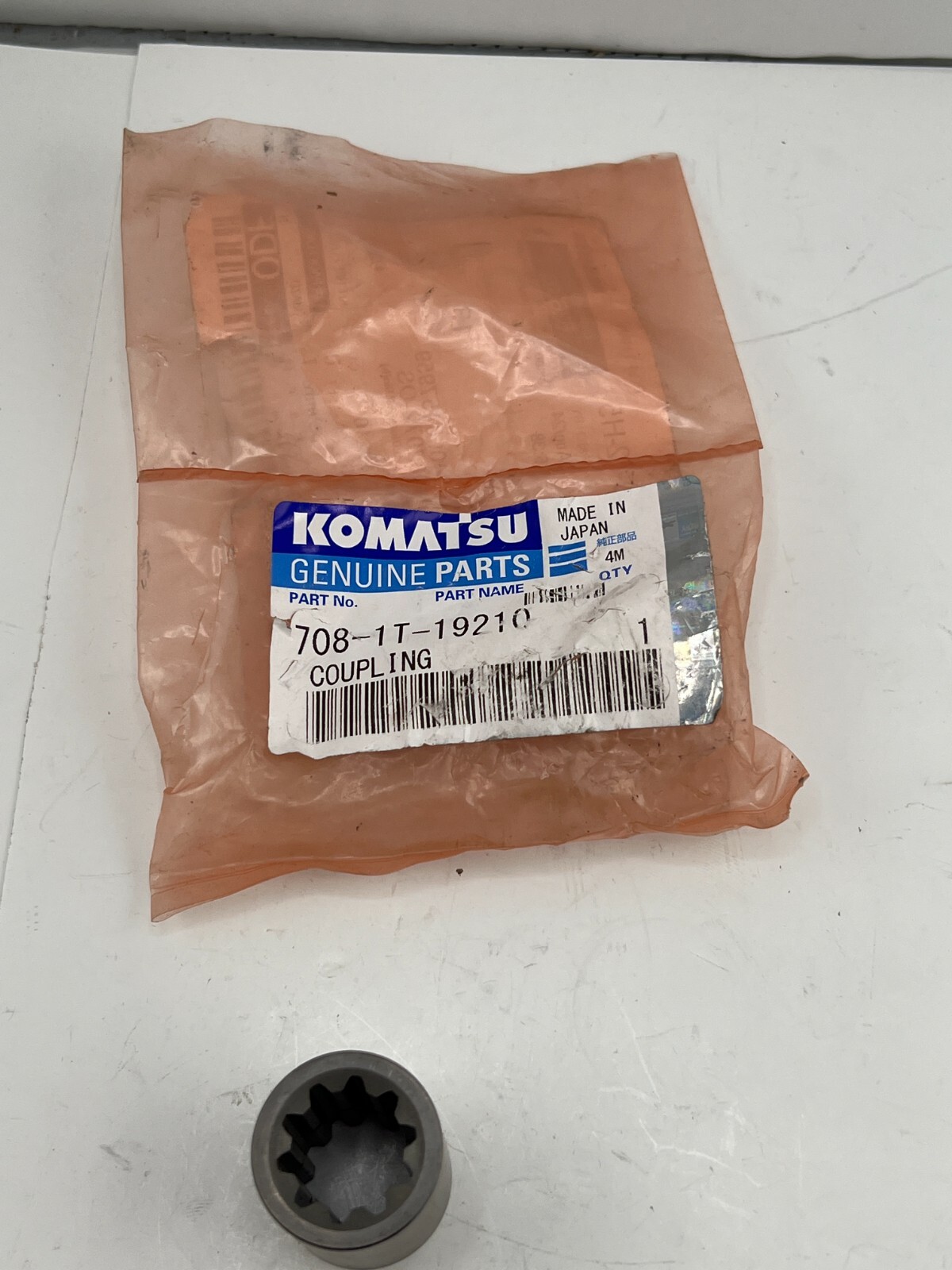 komugi☆ Komatsu Genuine Part# 708-1T-19210 Coupling Made In Japan | eBay