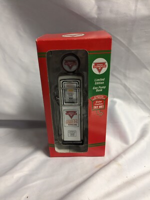 Vintage Conoco Gas Pump Die Cast Coin Bank Limited Edition 1997