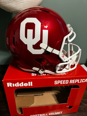 Oklahoma Sooners Full Size Replica Speed Football Helmet - NCAA.