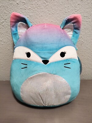 Squishmallows 12'' Vickie the Fox Metallic Rainbow Soft Toy Stuffed Animal