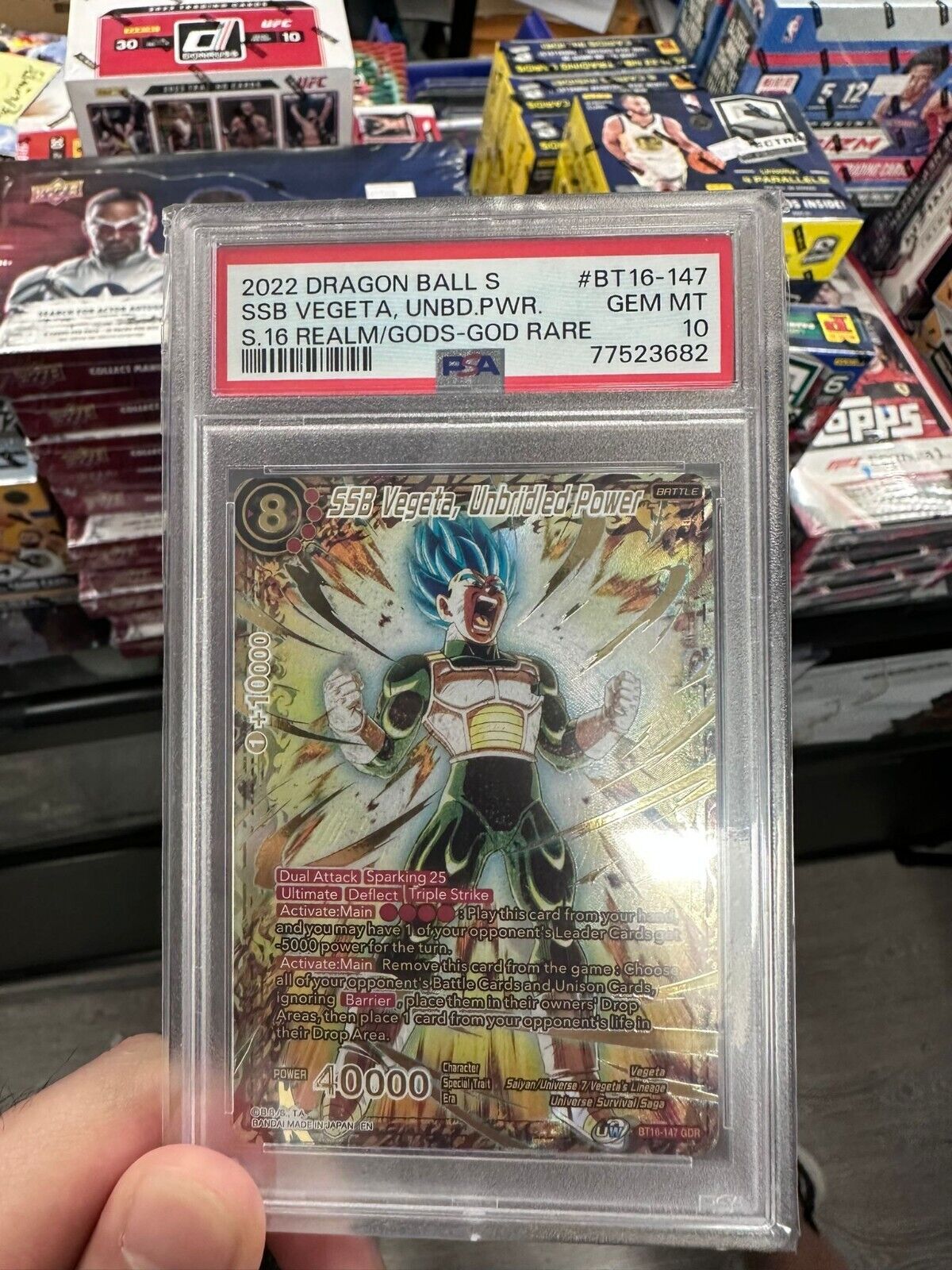 PSA 10 Dragon Ball Super SSB Vegeta, Unbridled Power God PSA 10 Dragon Ball Super SSB Vegeta, Unbridled Power God