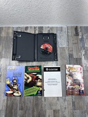Donkey Konga 2 (Nintendo GameCube, 2005) CIB Case, Manual, Disc, Inserts 