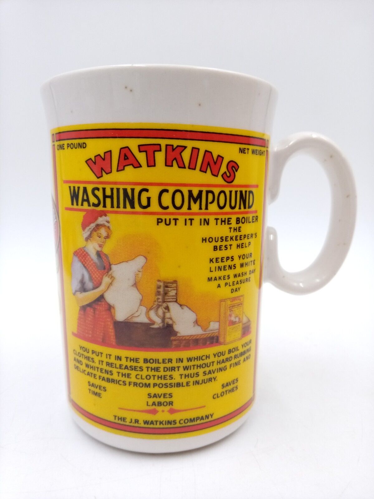 Vintage 92 Watkins Heritage Collection Ceramic Coffee Mug Wash...