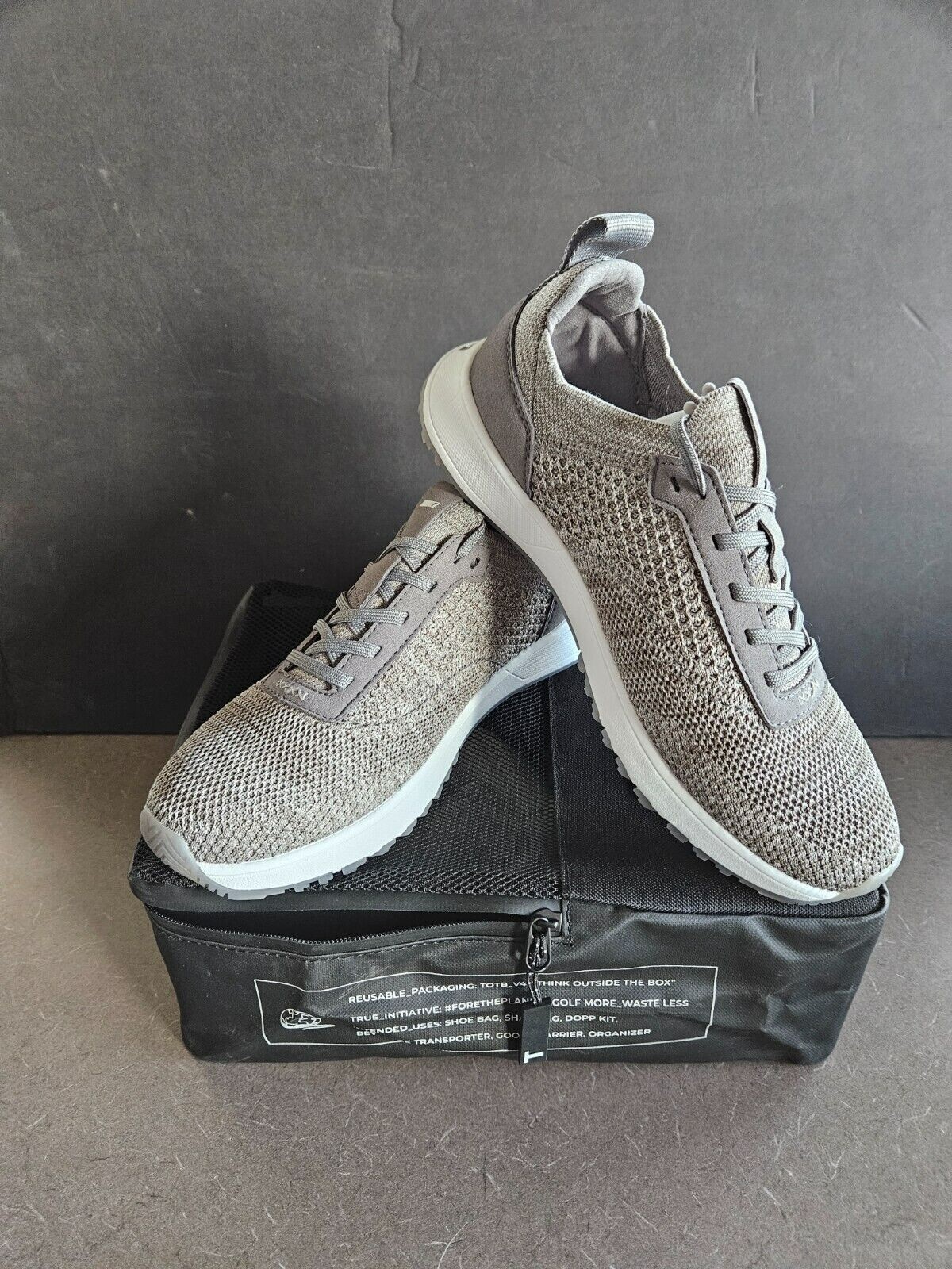 TRUE Linkswear Golf Shoes- All Day Knit 3, Legend Grey size