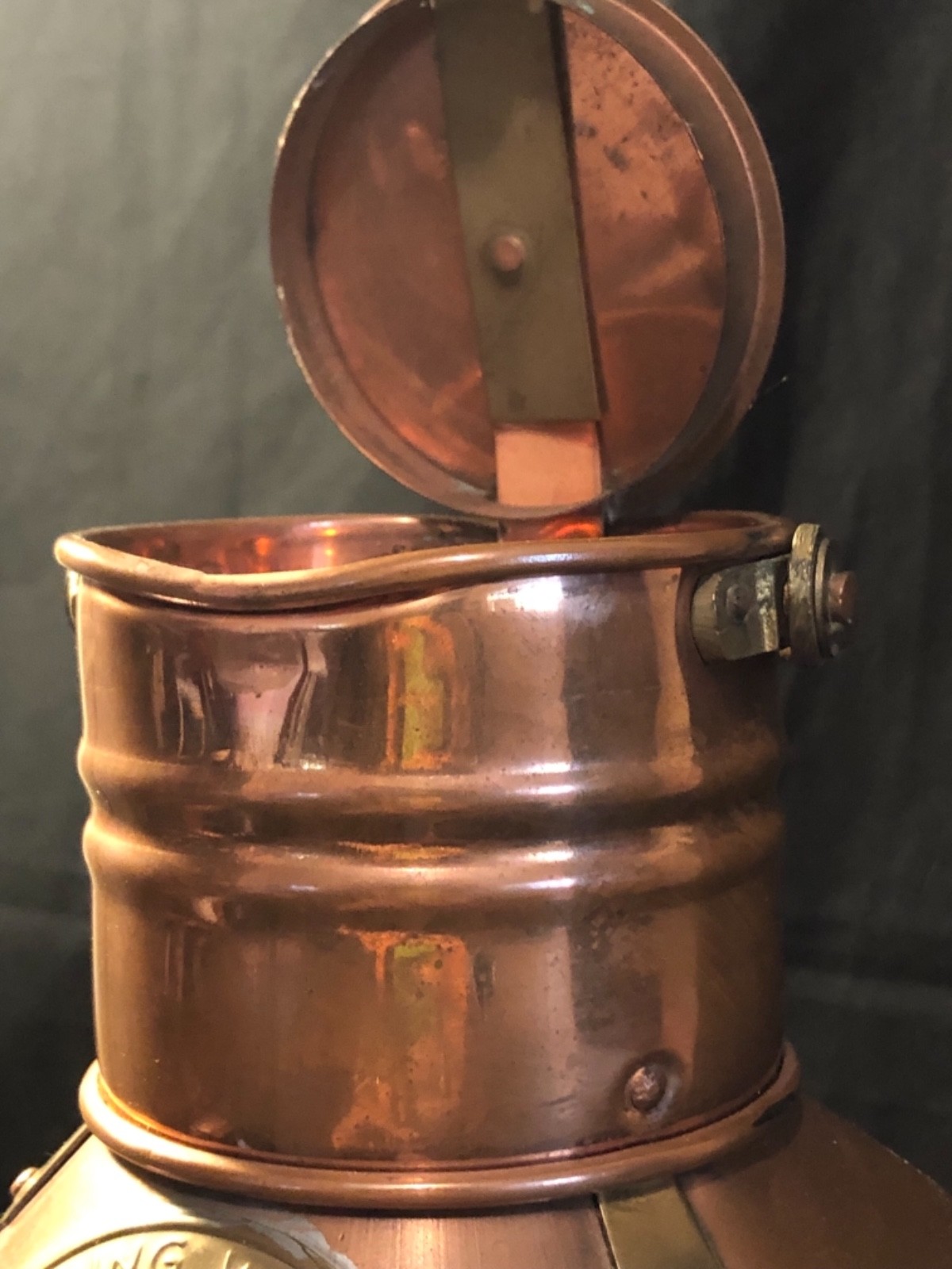 Vintage Tung Woo Masthead Copper & Brass NO W7071 Electrified Ship Latern