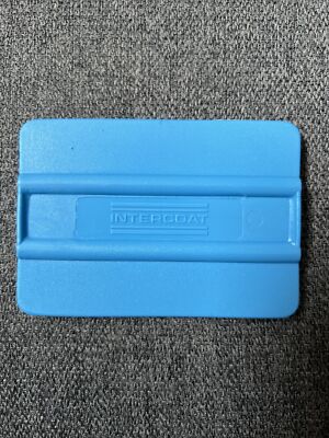 Raclette Bleue Intercoat pour installation Stickers maison voiture, vitres NEUVE