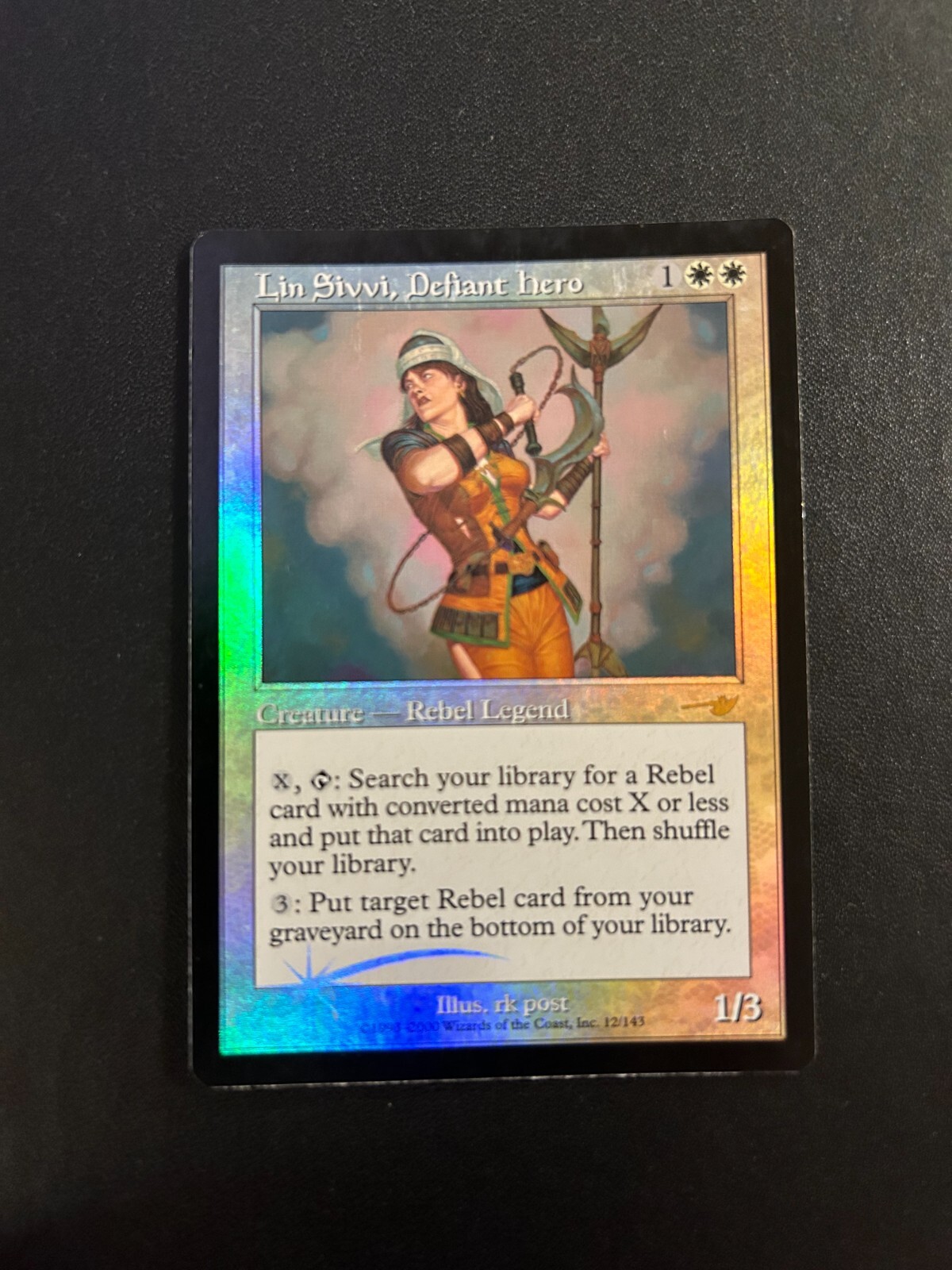 FOIL Lin Sivvi, Defiant Hero | MtG Magic Nemesis |English