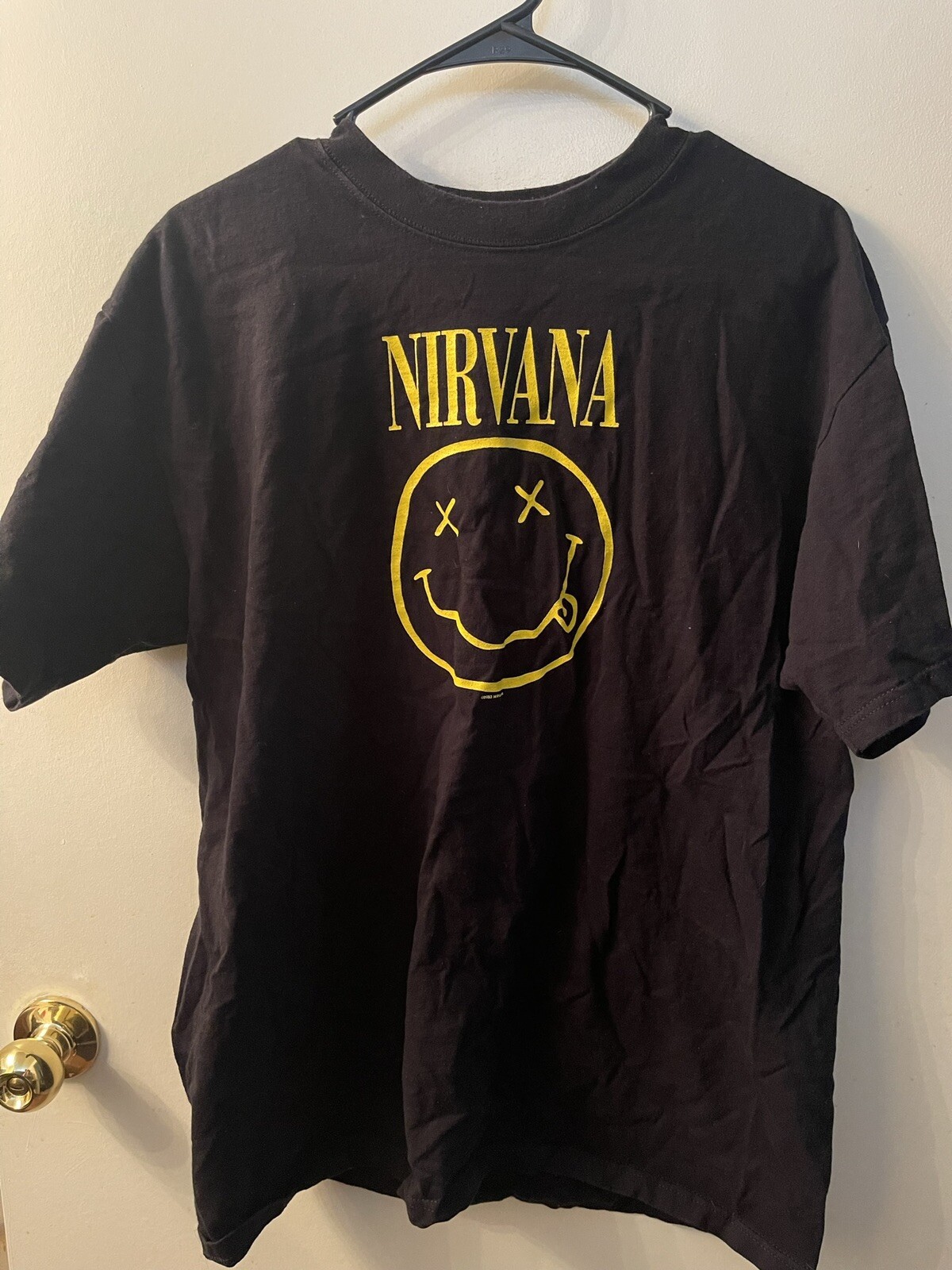 2003 Nirvana Smiley Face T-Shirt 90’s Grunge Kurt Cobain Mens Size Large